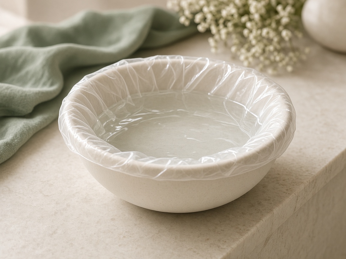 Lined pedicure bowl